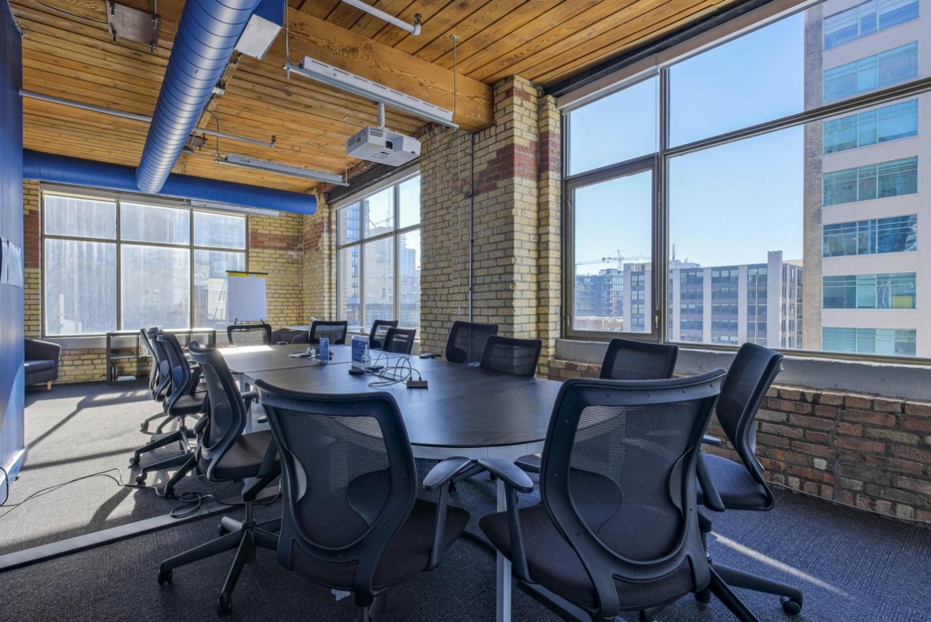 Bright brick and beam space